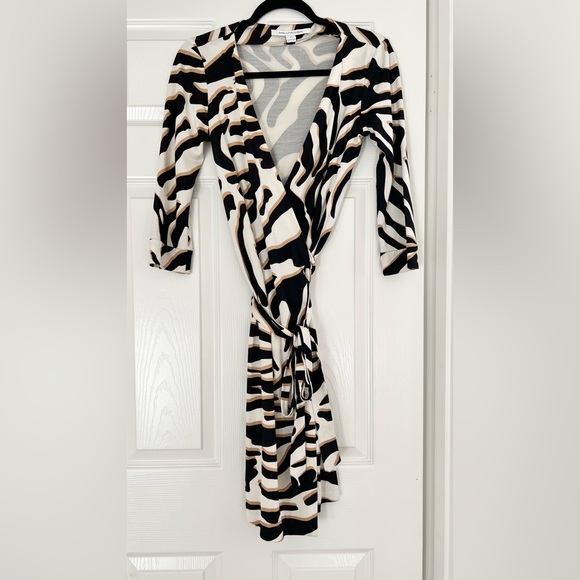 Diane Von Furstenberg Dresses Dvf Julian Wrap Dress Silk